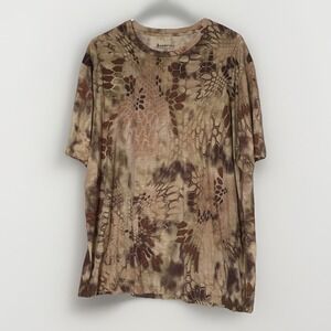 Kryptek Highlander Camo Shirt Mens XXL Tactical Hunting Performance Tee S/S
